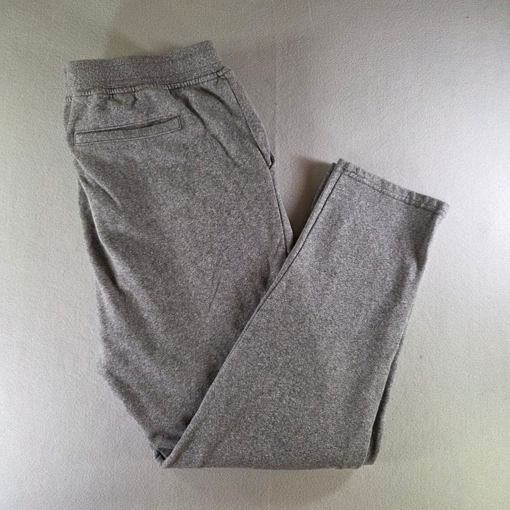 Lucky Brand Heather Grey French Terry Button Front Lounge Pants Cotton Size L
